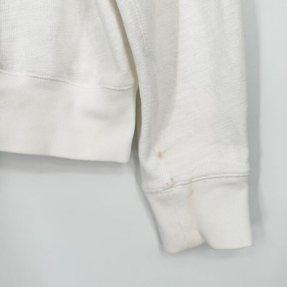 Aritzia Little Moon Posey Sweatshirt L’amour Graphic Print Crewneck Terry White - Picture 11 of 14